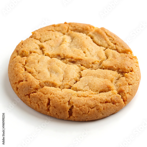 Wallpaper Mural A close-up view of a delicious single peanut butter cookie. The cookie exhibits a textured surface and a tempting, inviting appearance. Torontodigital.ca