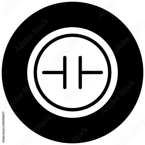 Capacitor Vector Icon