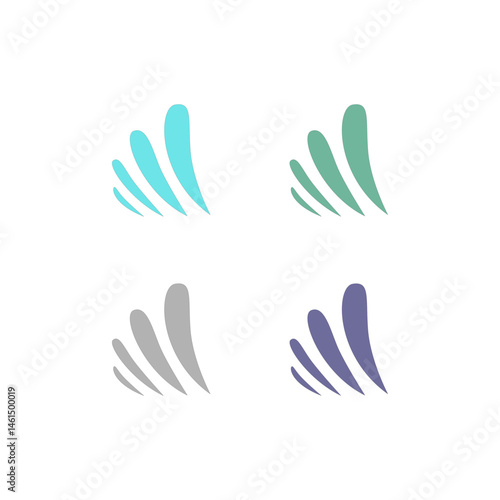 Water Splash Sign Symbol Logo Vector isolated on White