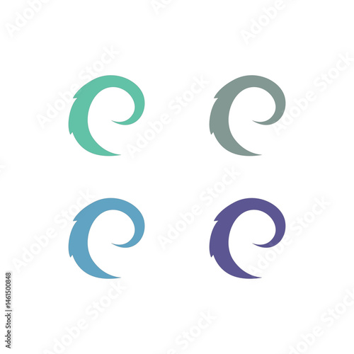 Water Splash Sign Symbol Logo Vector isolated on White