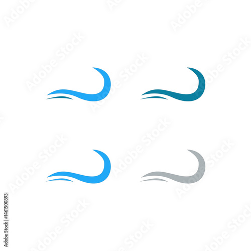 Water Splash Sign Symbol Logo Vector isolated on White