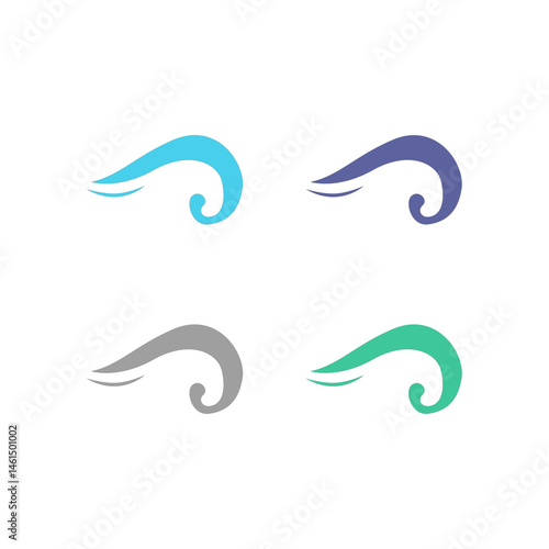 Water Splash Sign Symbol Logo Vector isolated on White