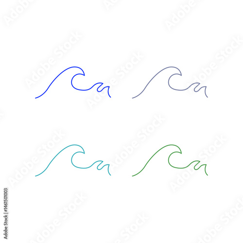 Water Splash Sign Symbol Logo Vector isolated on White