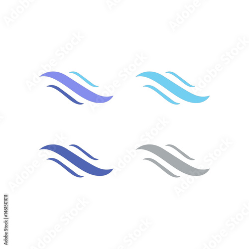 Water Splash Sign Symbol Logo Vector isolated on White
