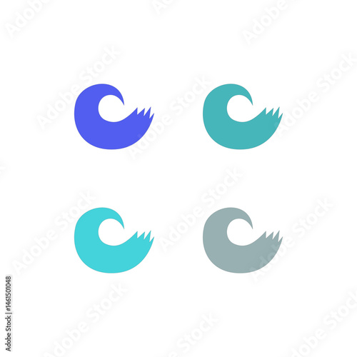 Water Splash Sign Symbol Logo Vector isolated on White