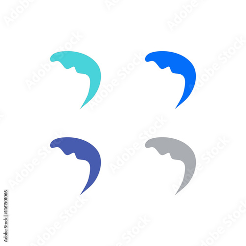 Water Splash Sign Symbol Logo Vector isolated on White