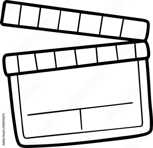movie clapperboard doodle
