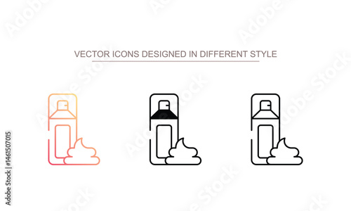 Mousse icon design with white background stock illustration