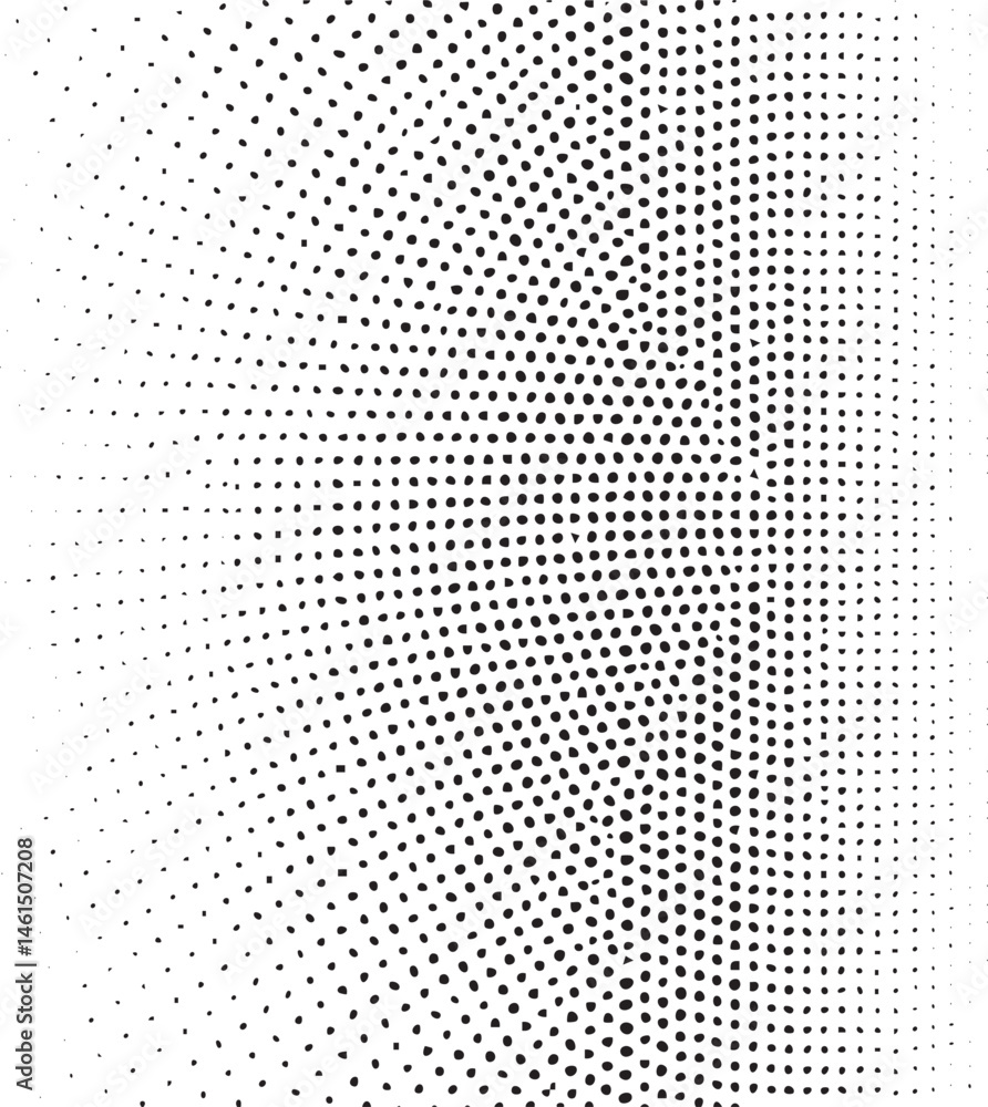 A densely patterned halftone reveals a subtle abstract human silhouette. A densely patterned halftone reveals a subtle abstract human silhouette.