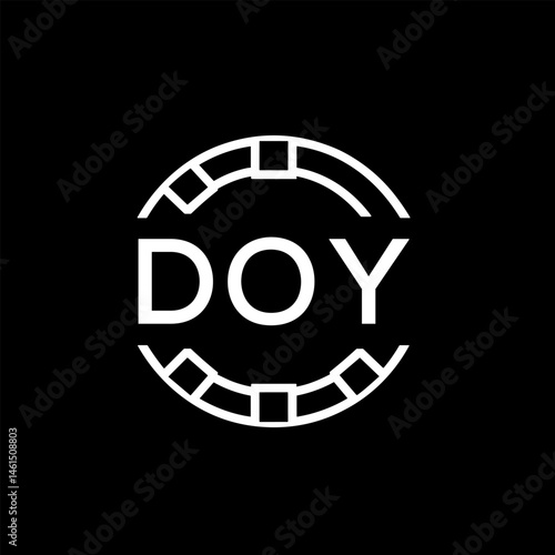 WebDOY letter logo. DOY blue image on white background. DOY Monogram logo design for entrepreneur and business. DOY best icon.
