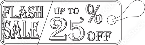 
Flash sale tag line art icon.Shopping Poster or banner icon text on transparent,red black and yellow background.Flash Sale banner template design for social media and website.
