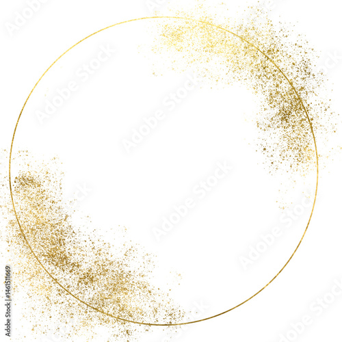 Gold Foil Frame gold splatter frames glitter,Gold stroke on transparent background.Shiny gold glitter.Pieces flakes of gold.Premium design,wedding,vip cover template,grand opening,flyer,save the date.