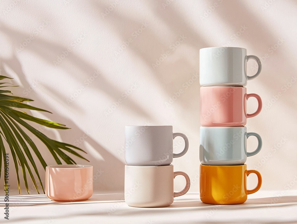 Pastel Mugs Still Life Pastel Mugs Still Life