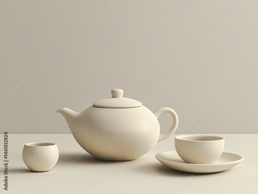 Tea Set Minimalist Tea Set Minimalist