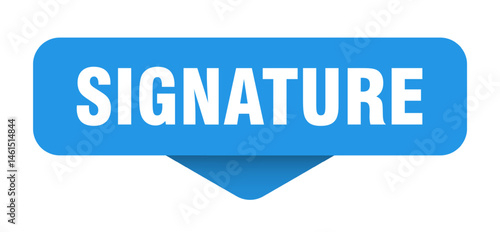signature sticker. signature sign on transparent background