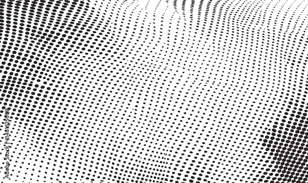 A dynamic abstract of closely spaced white dots against a dark background. A dynamic abstract of closely spaced white dots against a dark background.