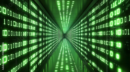 Futuristic server tunnel