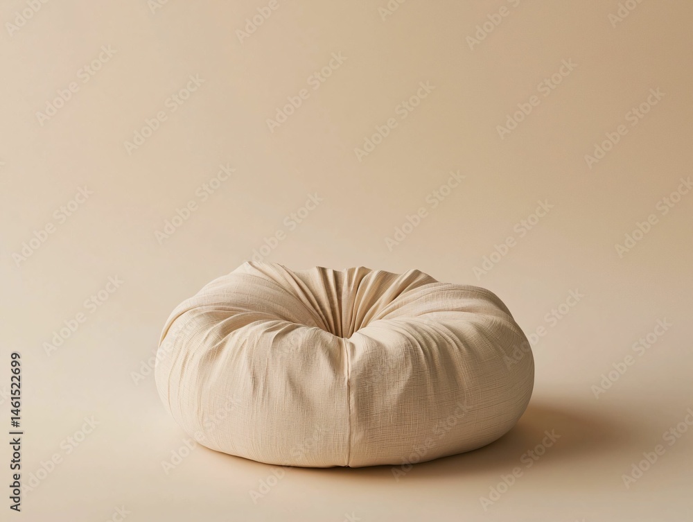Obraz premium Beige Round Cushion