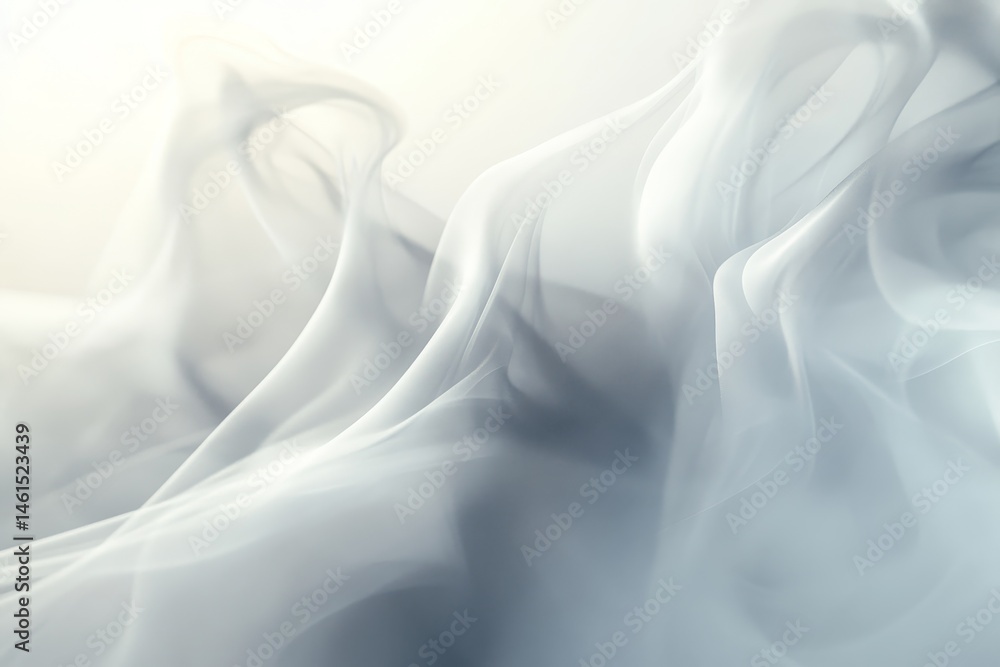 Obraz premium Elegant, flowing fabric design in soft light.