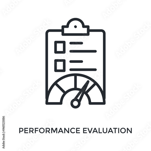 Performance Icon Outline Style. Vector Illustration For Graphic Design