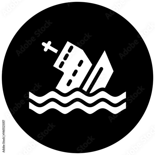 Ship Sinking Icon