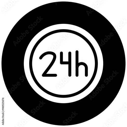 24 Hours Open Icon