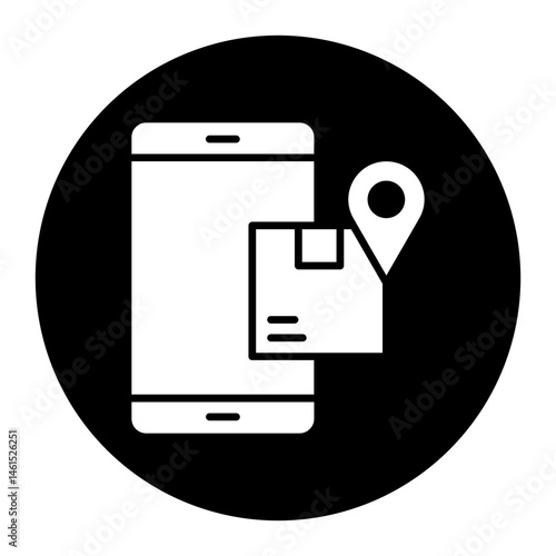 Mobile Shipment Tracking Icon