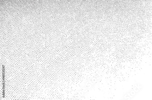 A textured black and white of densely packed dots creates a dynamic surface.