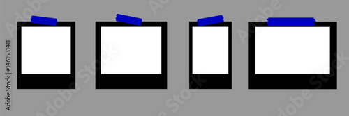 Set of photo frame layouts, realistic postcard. Layout of photo frames.For photo and printing.Banners. png
