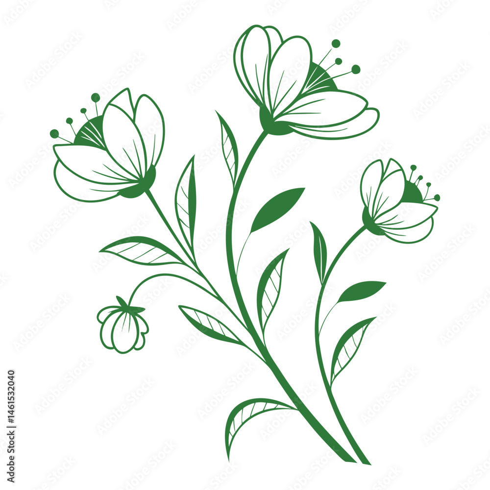 vector illustration of a flower