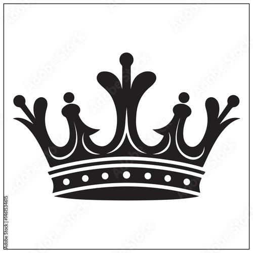 silhouette of a king crown
