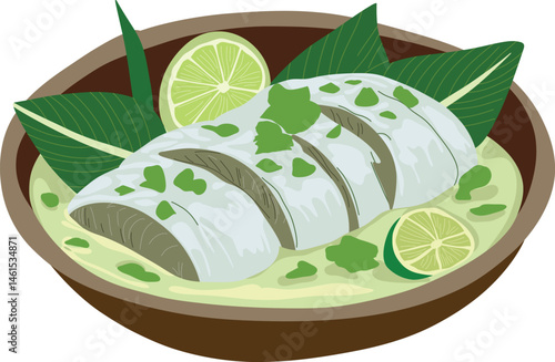 Ika Mata- raw fish marinated in coconut cream and lime