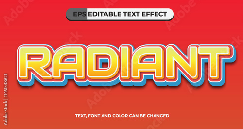 Radiant Editable Vector Text Effect