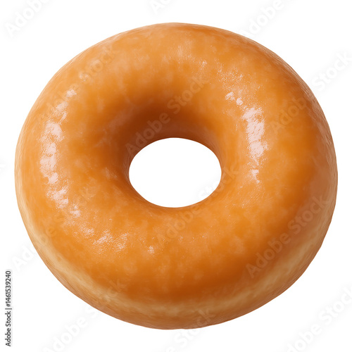 Sweet glazed donut dessert transparent png delightful treat simple and delicious