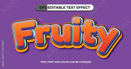 Fruity Editable Vector Text Effect