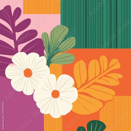 Abstract Floral Composition