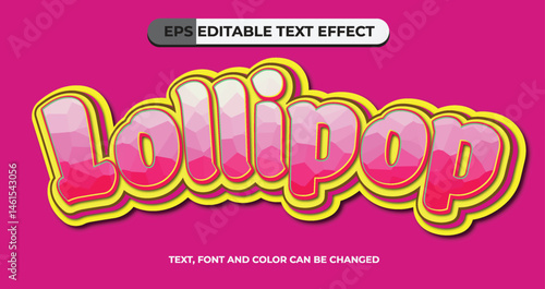 Lollipop Editable Vector Text Effect