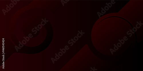 Red and black vector 3d futuristic tech glow and shinning line simple modern abstract banner. Vector