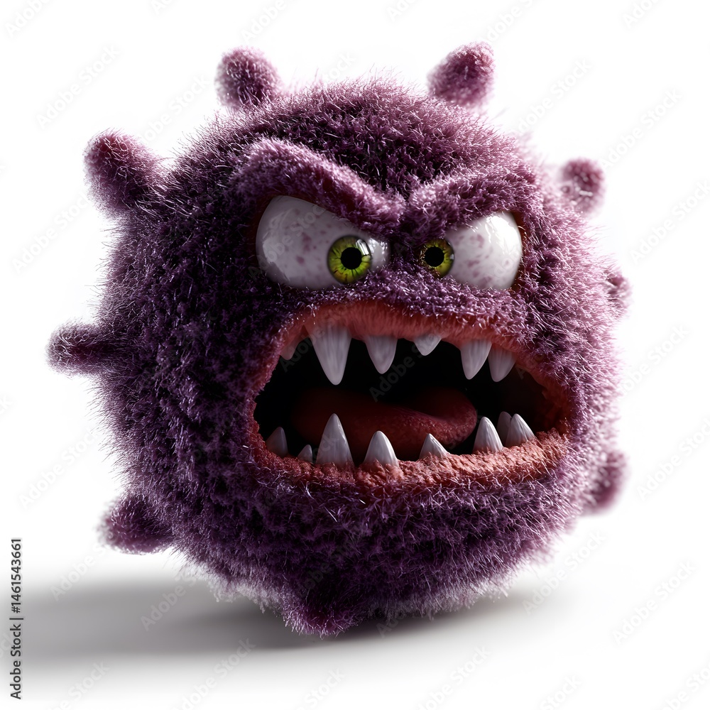 3D cartoon virus 3D cartoon virus