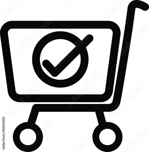 Black 2D vector icon of wishlist icon used for e-commerce, online shopping, and retail-related UI or visuals.