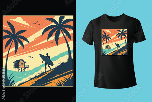 Summer is my home-Summer T-Shirt Design