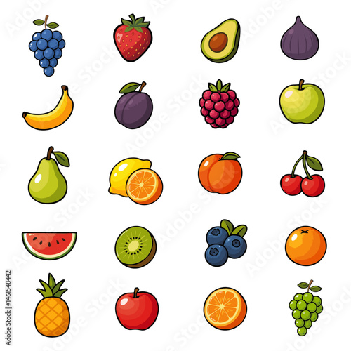 appetitliche Früchte Set