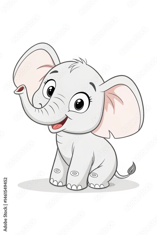 Fototapeta premium Animal Coloring Page, Preschool Coloring Page, Coloring Pages For Kids, cartoon coloring pages for Toddlers, Preschoolers 