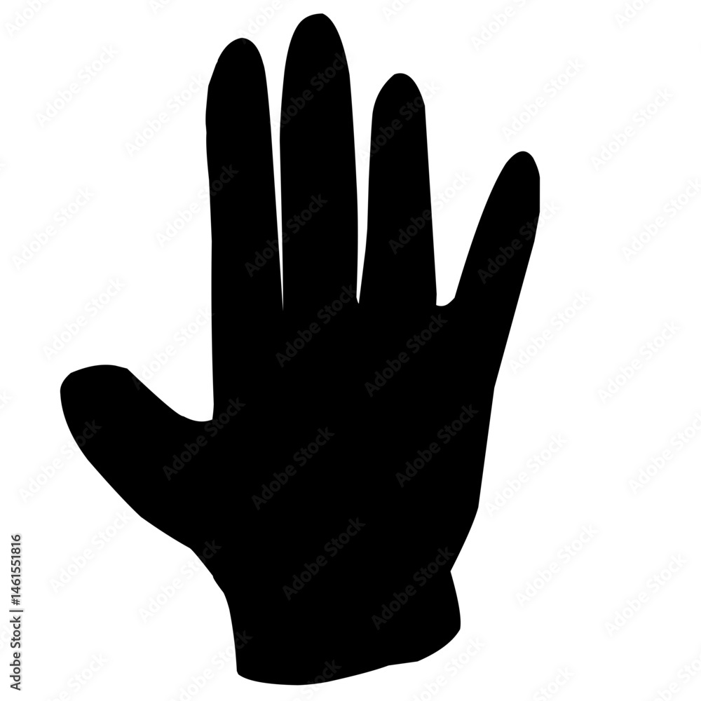 Fototapeta premium Rubber Glove Silhouette 