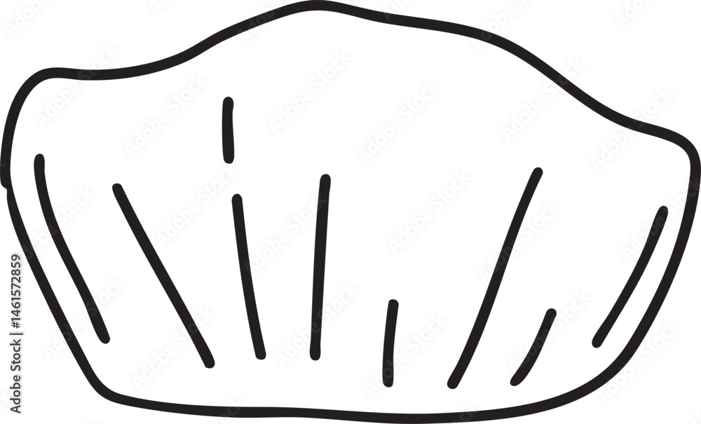 Obraz premium A smooth gray seashell rests on a textured surface.