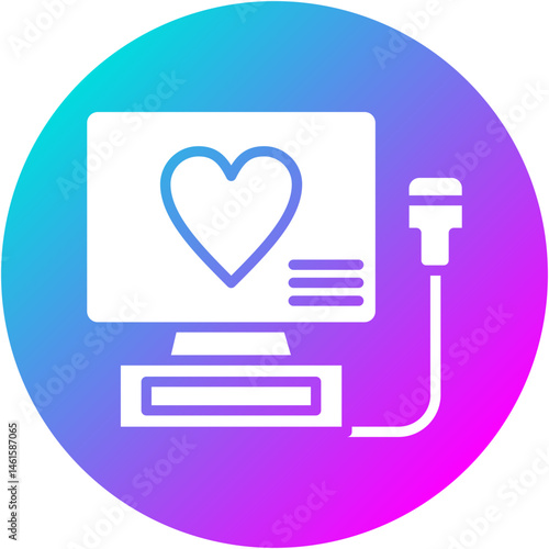 Cardiac Ultrasound Icon