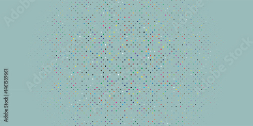 Light Multicolor, Rainbow vector modern geometrical circle abstract background. Dotted texture template. Geometric pattern in halftone style with gradient.