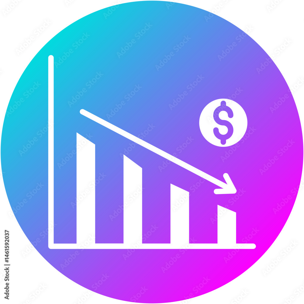 Economic Downturn Icon Economic Downturn Icon