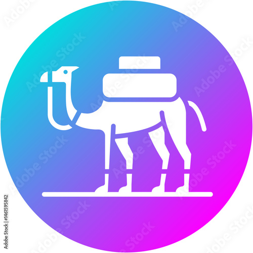 Camel Caravan Icon