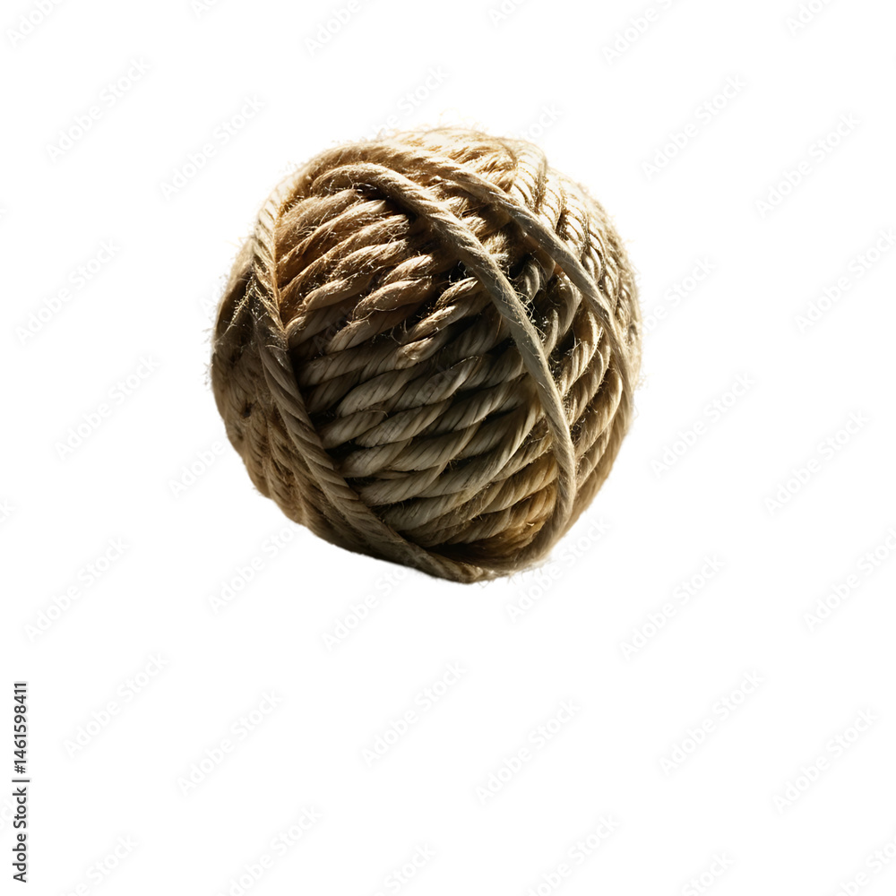 Intricate Rope Ball: Close-Up Texture Image Intricate Rope Ball: Close-Up Texture Image
